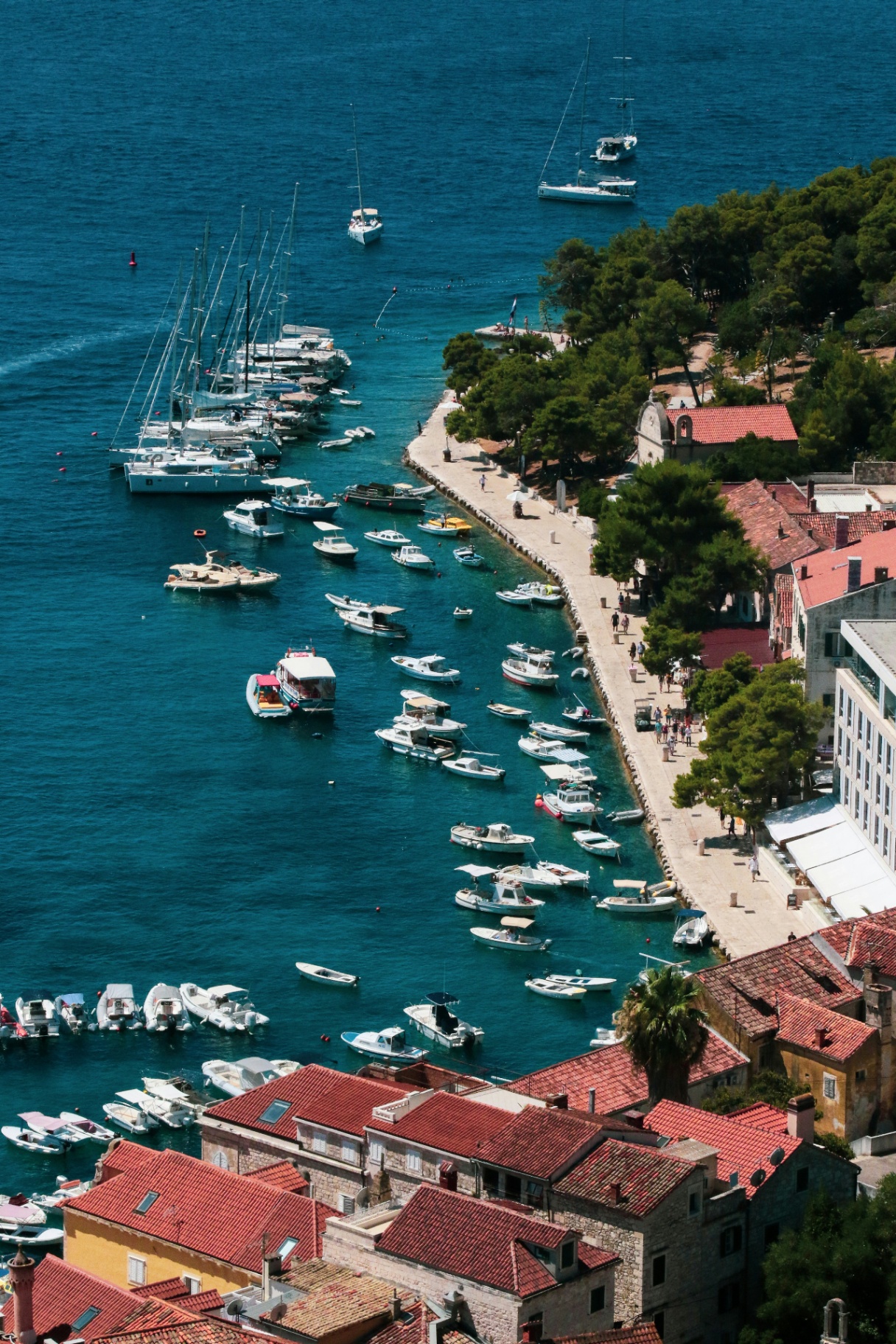 Luxury yacht sailing in Mediterranean waters